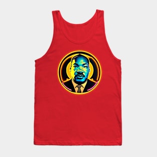 MLK Jr Neon Halo Tank Top